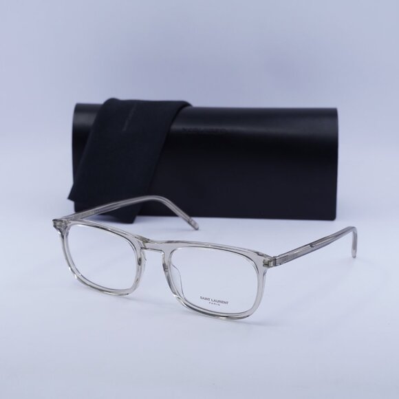 Final Price! Saint Laurent SL670 003 Transparent Beige Eyeglasses 54mm - Picture 5 of 11